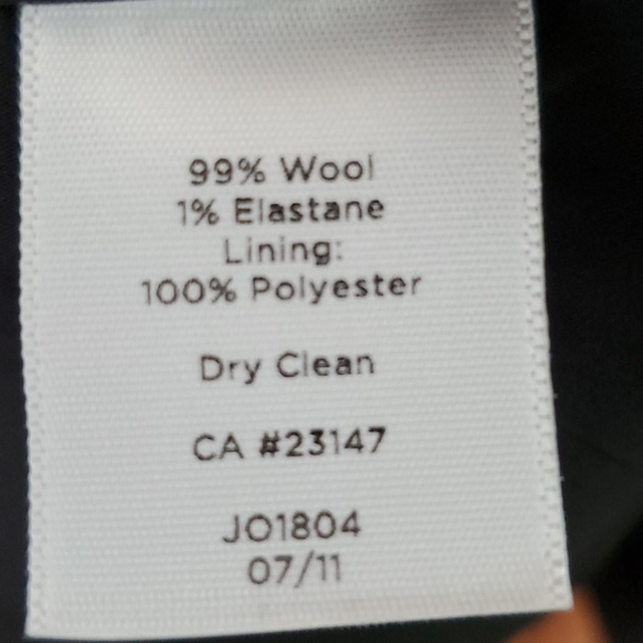 Talbots, tea length, black wool skirt, sz 8 - Picture 5 of 5